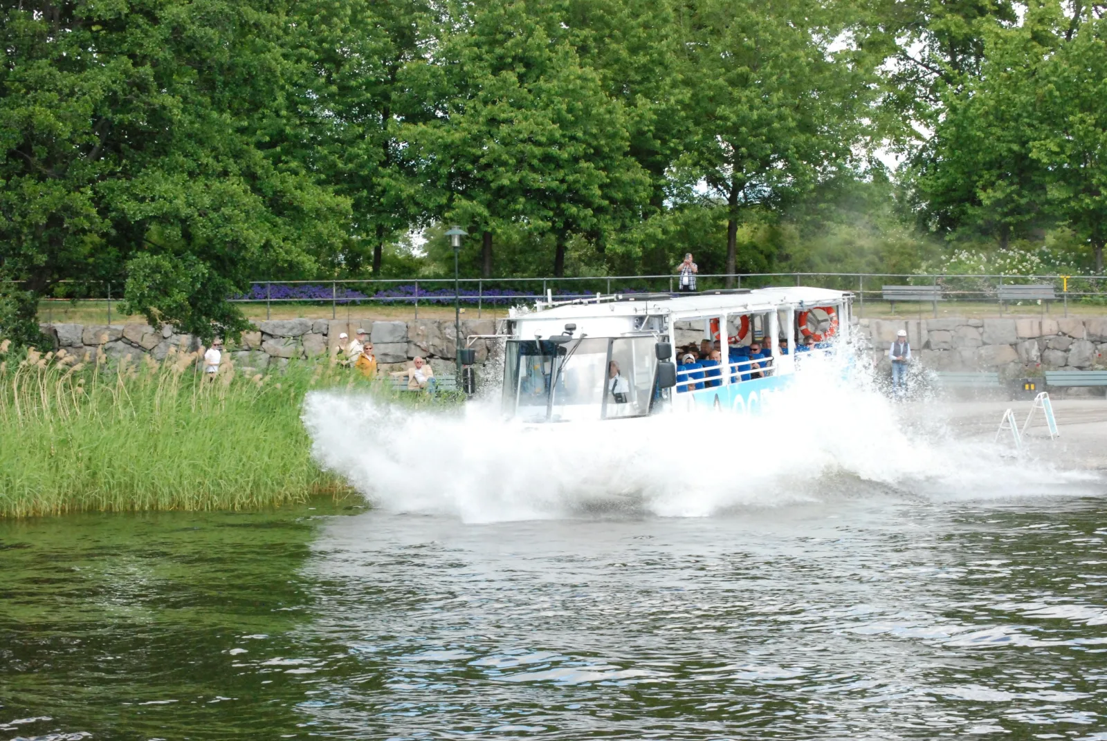 Stockholm: Land and Water Tour by Amphibious Bus